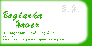 boglarka haver business card