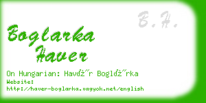 boglarka haver business card